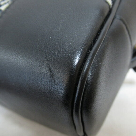 Loewe Amazona Square Bag Calfskin Handbag Jacquard Navy Blue Black - Picture 7 of 9